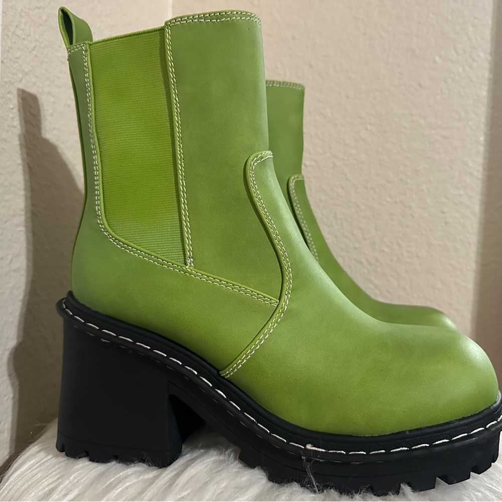 Green Women's Ankle Boots
